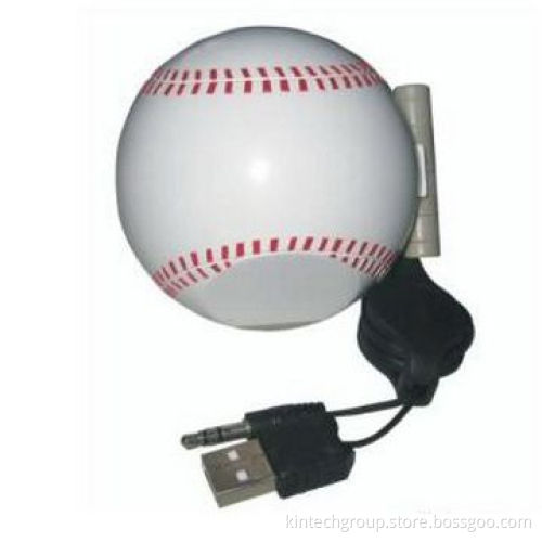 Portable Ball Style Speaker for Promotional Gifts, Customized Logos are Accepted, Made of ABS